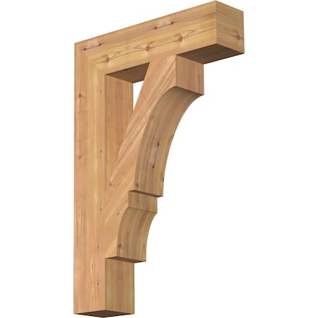 Ekena Millwork Balboa Block Smooth Bracket, Western Red Cedar, 5 1/2"W x 24"D x 36"H BKT06X24X36BOA05SWR